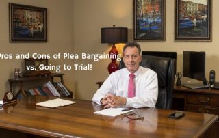 Picture of Picture of Stephen Gustitis with blog title “Pros and Cons of Plea Bargaining vs. Going to Trial"